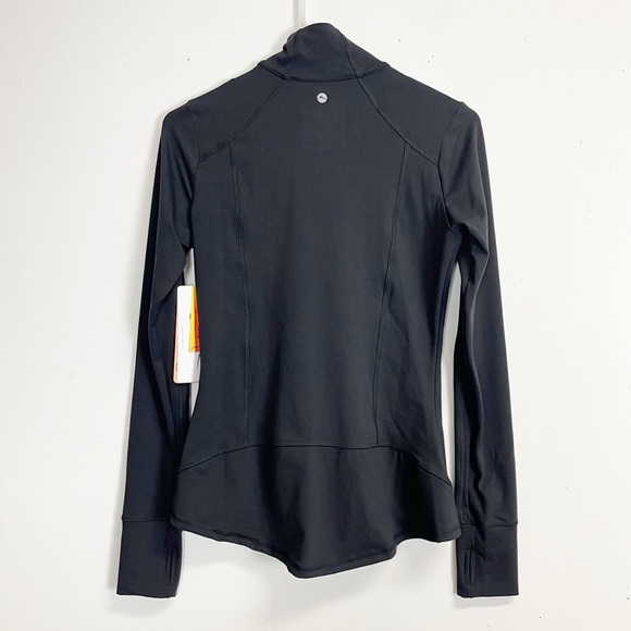 X by Gottex Womens Small Black Track Athletic Jacket Full Zip NWT NEW $98 - Picture 2 of 9